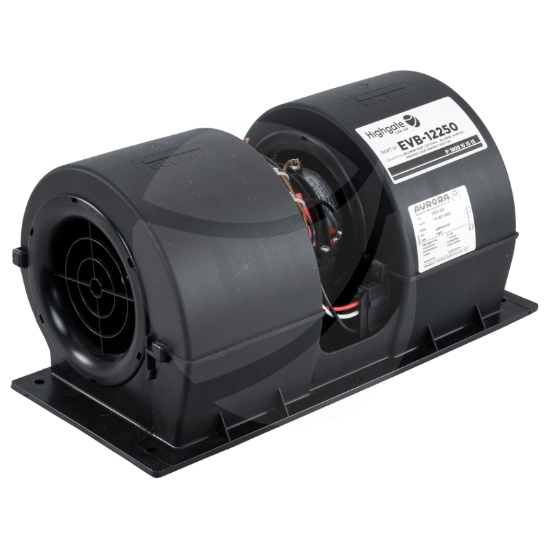 EVAPORATOR BLOWER ASSEMBLY, DUAL, AURORA DRG1200, 12V, 375 X 197 X 178MM, 3SPD, CASE HEADER